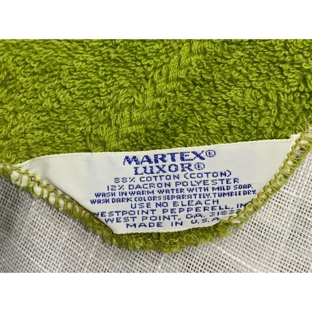 Martex Luxor Cottage Vintage Green Monogram 